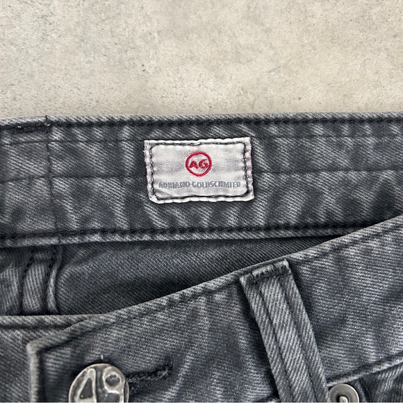 AG Adriano Goldschmied the matchbox slim straight gray denim jeans 33 - Picture 4 of 6